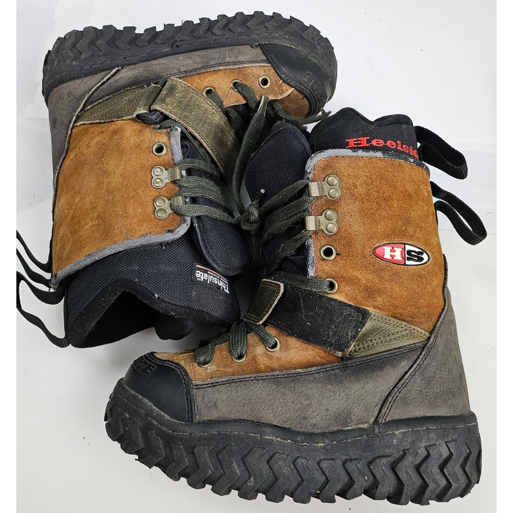 Vintage Heelside Thinsulate Boots Size 8 Heel‎ Side Snowboard HS-GR-02-01
